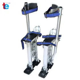 Tr47498 Turitrade Silver Adjustable Aluminum Alloy Stilts 15 Inch -23 Fit For Painters Walking Tool #2