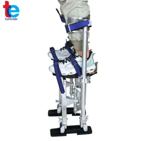 Tr47502 Turitrade Silver 24 - 40 Inch Aluminum Alloy Stilts Drywall For Painter Taping Tool
