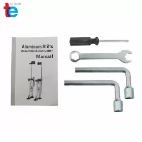 Tr63114 Turitrade New 36 Inch -48 Drywall Stilt Adjustable Aluminum Tool For Painting Taping #3