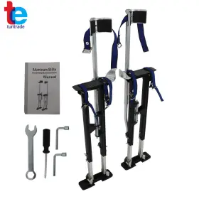 Tr63116 Turitrade Drywall Stilts Painters Walking Taping Finishing Tools - Adjustable 36 Inch 48