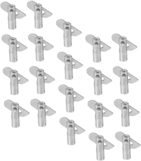 3.80x3.80x1.10cm Uonlytech 26r2m2wsc0203f7 Replacement Scaffolding Pins 20pcs Silver