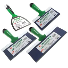 Usg Sheetrock 053722623439 4-piece Drywall Taping Knives Set 8 Inch -10 - 12 Pro Series With 6 Matrix Carbo
