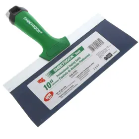 340028 Usg Sheetrock Pro Drywall Taping Knife Blue Steel With Soft Grip Handle And Hammer End 10-inch