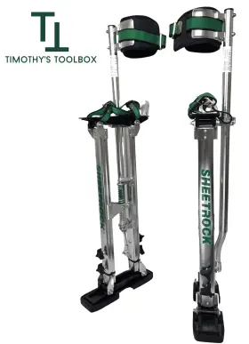 340928 Usg Sheetrock Tools Aluminum Drywall Stilts 24-40 Inch Adjustable 235 Lb Capacity