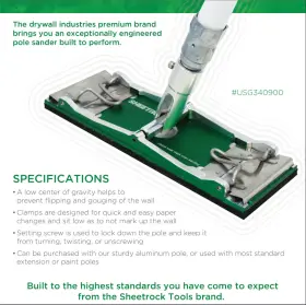 Usg-340900 Usg Sheetrock Pole Sander And #2