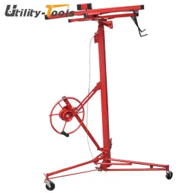 Ut1999482 Utility-tools Drywall Rolling Lifter Panel Hoist Jack 16 Ft With Lockable Wheels #3