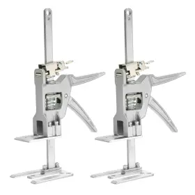 Uxcell 634149001705 2pcs Labor Saving Handle Jack 440lb Load-bearing 5.7 Inch Height Adjustable