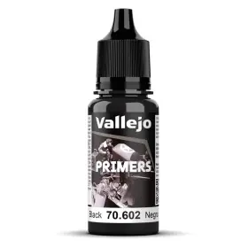 70602 Vallejo Surface Primer Color Black Acrylic 18 Ml 0.6 Fl.oz. Matte Fini