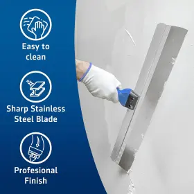 Ventus Artis Sc 313094260206 Hogard Pro Taping Knife 24 Inch Stainless Steel Drywall Skimming Blade Spackle Too #2