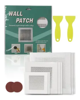 Vevor 197988128878 16pcs Drywall Repair Kit 4/6/8-inch Self-adhesive Dry Wall Patch