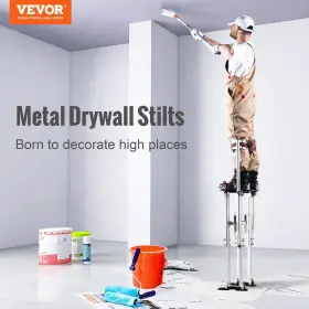 Vevor 689739126344 Drywall Stilts 36ftft-50ftft Adjustable Aluminum Tool With Protective #2