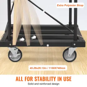 Bltcsgs00000ff996 Vevor Drywall Cart 1800 Lbs Panel Dolly Handling Sheetrock Sheet #3