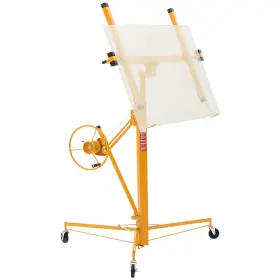 Hm5001 Vevor 11ft Drywall Lift 150 Lbs Sheetrock Hoist Adjustable Arm Lockable Wheels