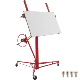 Sgbsjjhsb16ftdlql Vevor 16 Ft Drywall Rolling Lifter Panel Hoist Jack Lift With Lockable Wheels