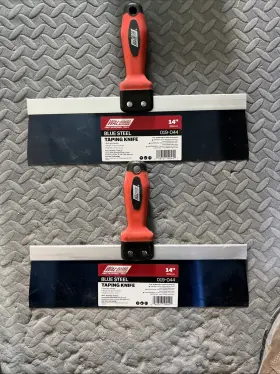 019-044 Wal-board 2 Units 14 Inch Blue Steel Drywall Taping Knife