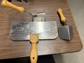 082-002 Wal Board Tools Never Used Inside Outside And 12 Inch Tape Knife. F&b