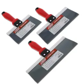 Wal-board Tools 053722623705 3-piece Blue Steel Drywall Sheetrock Taping Knife Set 8 Inch -10 -12 So