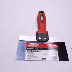 19-038 Wal-board Tools Soft Grip Drywall Taping Knife Blue Steel Blade 8 Inch