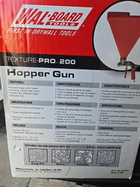 052-020-hd Walboard Tools Wal-board Hopper Gun Texture-pro 200 New In Box