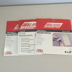 54-007 Wallboard 3 Pack Wal Board Tools 8 Inch X Drywall Repair Patch