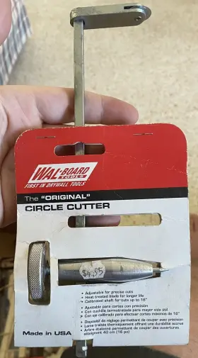 08-001 Wallboard Tool Co. Inc. Wal-board Tools 8-1/2 Inch Ac-31 Drywall Circle Cutter #08-001 Usa