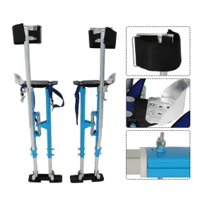 Wa3124341ur Waltvotur Adjustable 36 Inch -48 Drywall Stilt Tool For Painters Walking Finishing Tools Blue