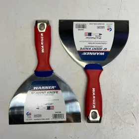 40126 Warner 2 Pack Pro Painter Series Finish Joint Knife 6 Inch Red/blue