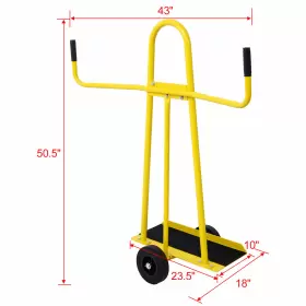Wch 699961368689 750lbs Load Drywall Service Cart Dolly Heavy Duty Steel Handling Sheetrock Panel #2