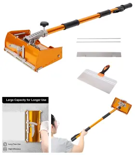 Wch 699961760308 10-inch Aluminium Drywall Flat Finishing Box With Extension Handlefor Wallboard