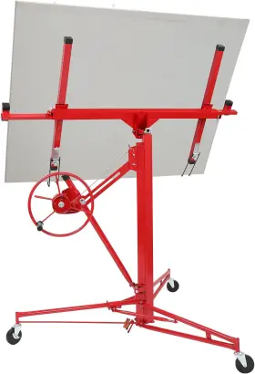 Lift-0131 Winado 11 Ft Drywall Lift Panel Rolling Hoist Jack Lifter Sheetrock Red #2