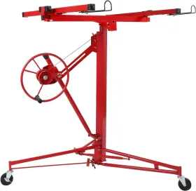 Lift-0131 Winado 11 Ft Drywall Lift Panel Rolling Hoist Jack Lifter Sheetrock Red