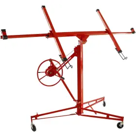 Wish2016 414307029048 11ft Drywall Lifter Panel Hoist Dry Wall Rolling Caster Construction Tool