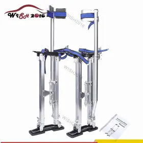Wish2016 414307033465 24-40 Inch Silver Drywall Stilts Aluminum Tool Stilt Portabl For Painter Walking