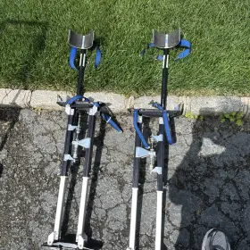 Wish2016 414307034172 Drywall Stilts 24-40 Inch Aluminum Tool Painters Walking Painting Taping Silver