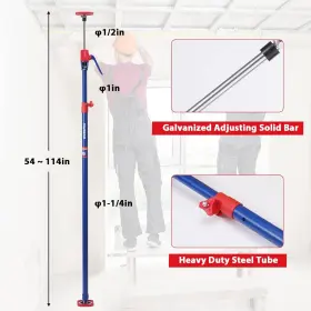 W004709 Workpro Cabinet Jack Support Pole 54-114 Inches Steel 54 Inch -114 2pc #2