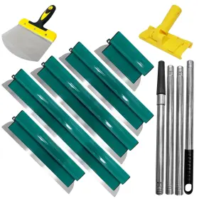 Wyproceed 741050350393 Drywall Skimming Blade Set Stainless Steel 10 Inch 16 24 32 &40 Blad