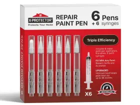 X-protector Rpp-6 X-protector Touch Up Paint Pen Kit - 6 Fillable 1 Count Pack Of Clear