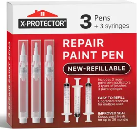 Rpp-n-3 X-protector Touch Up Paint Pen Kit - 3 Refillable Pens With Types Of