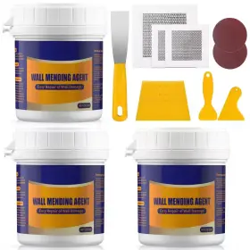 Xinyoec 445031545527 Drywall Repair Kit Hole Patch With 8.5 Oz. White Wall