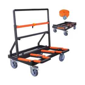 Yangtze 735550189980 Upgrade Folding Drywall Cart Heavy Duty Dolly Load 2200 Lbs Capacity