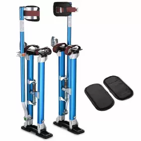Yescom 08set001-244003pad Drywall Stilts With 1 Pair Stilt Pad Replacement 24 Inch -46 Aluminum Tool