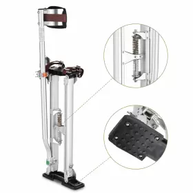 Yescom 08set002-244011pad Drywall Stilts With 1 Pair Stilt Pad Replacement 24 Inch -40 Aluminum Tool #3