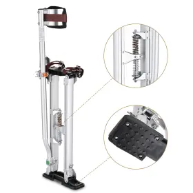 Yescom 08set002-244011strap Drywall Stilts With 1 Pair Leg Band Straps Replacement 24-40 Inch Aluminum Tool #3