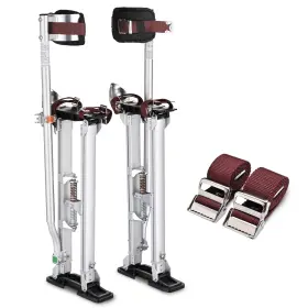 Yescom 08set002-244011strap Drywall Stilts With 1 Pair Leg Band Straps Replacement 24-40 Inch Aluminum Tool