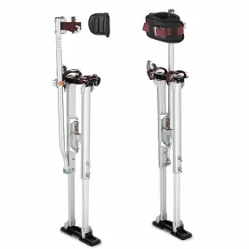 08sti003-3650-11 Yescom 36 Inch - 50 Aluminum Drywall Stilts Adjustable For Painting Painter Taping Silver