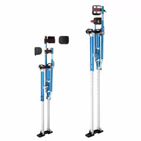 08sti004-5064-03 Yescom Aluminum Drywall Stilts Painters Walking Taping Tools Adjustable 50 Inch - 64 Blue
