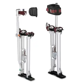 Yescom 637390754437 24 Inch -40 Drywall Stilts Adjustable Aluminum Tool Work With Leg Pad Protection