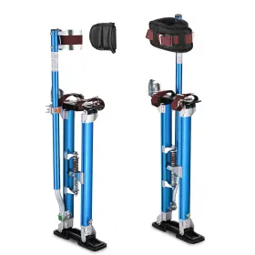 Ys-sti-08-002-03 Yessources 24-40 Inch Aluminum Stilt Drywall Painting Stilts For Painter Taping Tool Blue