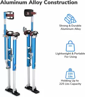 Ys00001-08sti-1 Yestarry Wechef 36-50 Inch Drywall Stilts Height Adjustable Lifts Aluminum Tool Non Slip #3