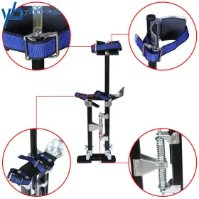 Yi166222t Yibei-tech Drywall Stilts 15 To 23 Inch Adjustable Aluminum Tool Professional Grade #2